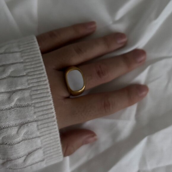 Chunky Square Stainless Steel Ring - Picture 2 of 2